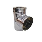 Сэндвич-тройник 90гр ф200/280, нерж/оцинк 0,5/0,5 ПИК П