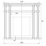 ПОРТАЛ ИЗ НАТУРАЛЬНОГО КАМНЯ АМФИБОЛИТ