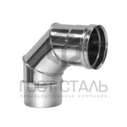 Колено 90гр ф200 нерж 0,5 мм ГОСТ Сталь