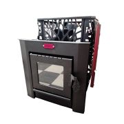 Печь для бани «Агния-20» СВ-20, 8 мм,черная, стекло 2024