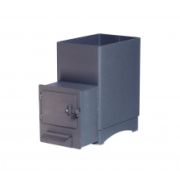 Печь банная  стальная «НМК Сибирь Копеечка» с ВТК