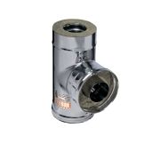 Сэндвич-тройник 90гр ф115/200 нерж/нерж 0,8/0,5 (Феррум)