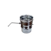 Дроссельная заслонка ф115 нерж, 1мм (Феррум)