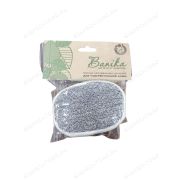 Мочалка из льна(Овал объемный,13х8х4см,Banika)