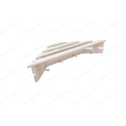 Полка-вешалка для шапок угловая 4 крючка 750х400х140