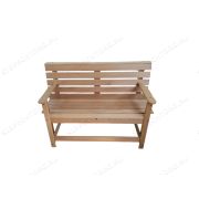 Скамья с подлокотниками 1400х480х870 Термо