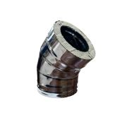 Сэндвич-колено 45гр ф150/220 нерж/нерж 0,8мм УМК