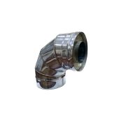 Сэндвич-колено 90гр (ф120/200) нерж/нерж 0,8/0,5 ГОСТ Сталь