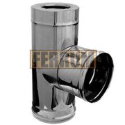 Сэндвич-тройник 90гр ф150/210 нерж/нерж 0,8/0,5 (Феррум)