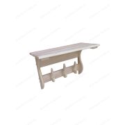 Полка-вешалка двойной крючок 3крючка 500х350х230